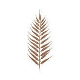 Decoris Plastic Spray Leaves Pack of 4 Pieces with Glitter 42cm - Ginger Brown,